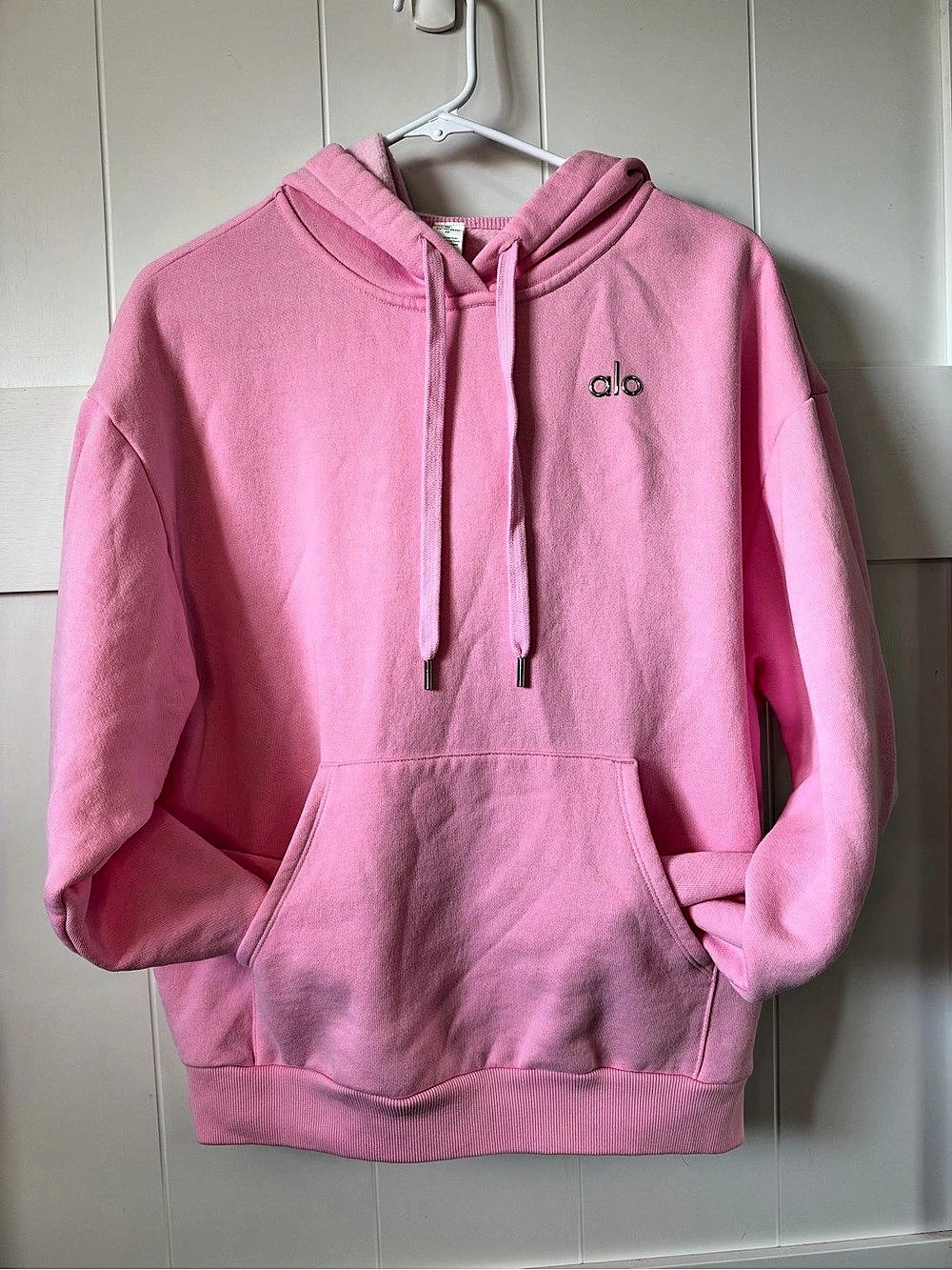 Alo Pink Pullover Hoodie Size XS Like New